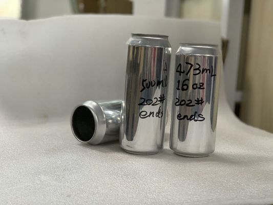 BPA Ni Coating 120 Degree Brite 12oz 16oz Aluminum Beer Cans