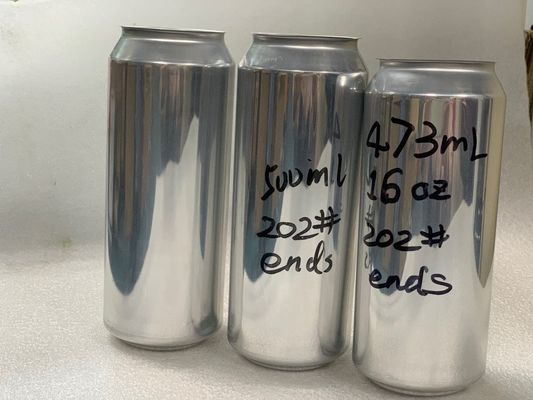 202# B64 CDL Bpani Blank Aluminum Beer Cans For Cider Coke
